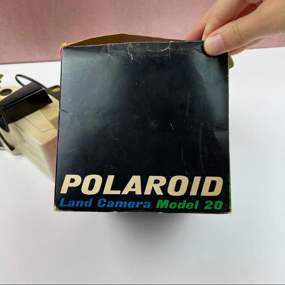 Vintage Polaroid The Swinger Land Camera Model 20 With Box